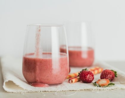 Fruchtsaft aus Mixer